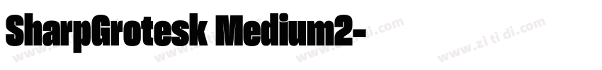 SharpGrotesk Medium2字体转换